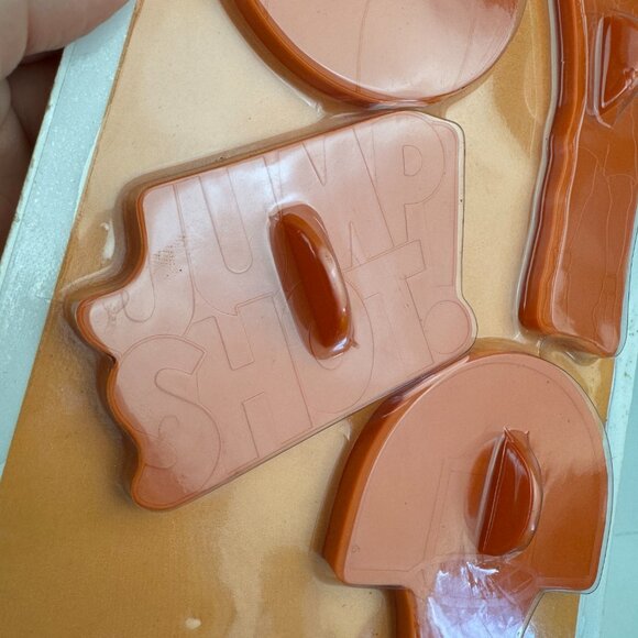 Vtg 1996 Sealed Wilton Basketball Plastic Cookie Cutter Set Decor Prop Orange - Picture 7 of 17